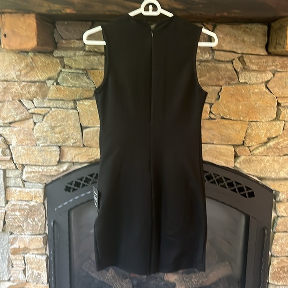 Cocktail Hour Black Sleeveless Tulip Mini Dress - Picture 3 of 4